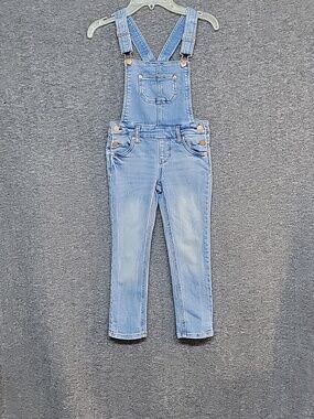 CHerokee Bib Blue Jean Overalls Girls Size XSmall